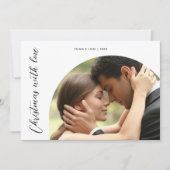 愛を込めてクリスマス　カップルフォトカード シーズンカード (正面)