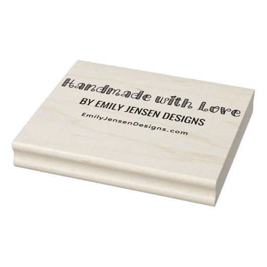 愛を込めてハンドメイド #1 ビジネス名 ウェブサイトURL ラバースタンプ (スタンプ)