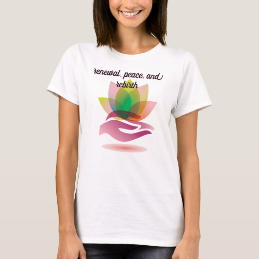 愛を込めてヨガTシャツ Tシャツ (正面)