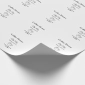 愛を込めて作られたコーヒー ハウス テキスト ウェブサイト ソーシャルメディアを追加 ラッピングペーパー (角)