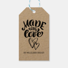 愛を込めて作られたミニマリスト カスタマイズ可能なカリグラフィー ギフトタグ