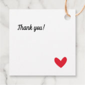 愛を込めて作られた花嫁の会社 ブライダルラスティックシャワーパーティー フェイバータグ (裏面)