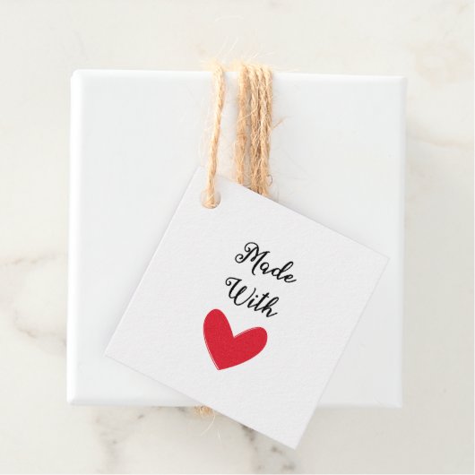 愛を込めて作られた ブライド コー ブライダル ラスティック シャワー パーティー フェイバータグ (インサイチュ)