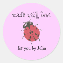 「愛を込めて作りました」ラベル ラウンドシール