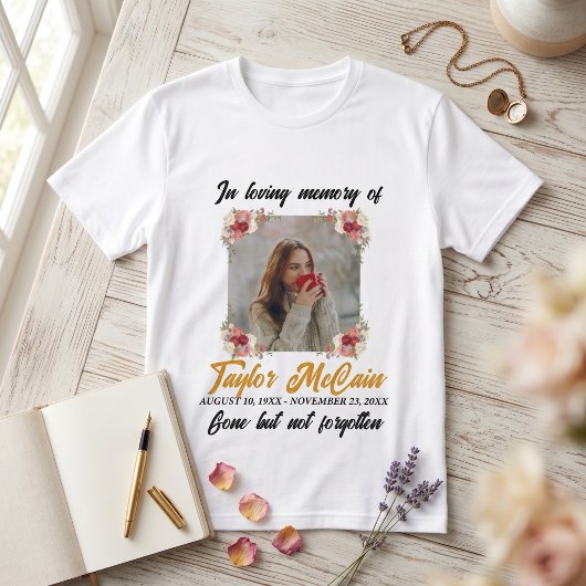 愛を込めて思い出を刻む: オーダーメモリアルグッズ Tシャツ