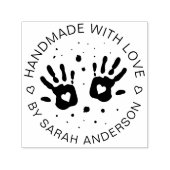 愛を込めて手作りされたあなたのショップと名前 セルフインキングスタンプ (デザイン)