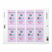 愛を込めて手作りされた小さなビジネスギフトQRコード ラベル (フルシート)