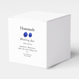 愛を込めて手作りしたブルーベリージャムのテキストを追加 フェイバーボックス