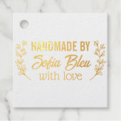 愛を込めて手作りしました フェイバータグ (正面)