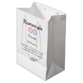 愛を込めて手作りのドーナツ - テキストを追加 - ウェブサイト ミディアムペーパーバッグ (正面アングル)