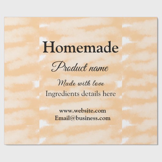 愛を込めて手作りのパン屋さん - サイトにテキストを追加 ラッピングペーパー (フラット)