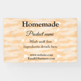 愛を込めて手作りのパン屋さん - サイトにテキストを追加 横断幕