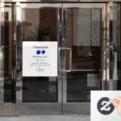 愛を込めて手作りのブルーベリージャム - ここにテキストを追加 ウィンドウサイン (オフィスドア)