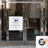 愛を込めて手作りのブルーベリージャム ウィンドウサイン (オフィスドア)