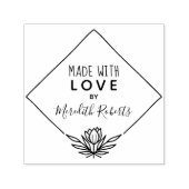 愛を込めて手作り蓮の花フレーム セルフインキングスタンプ (デザイン)