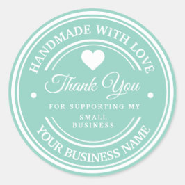 愛を込めて手作り | ありがとう クラシック丸ステッカー ラウンドシール