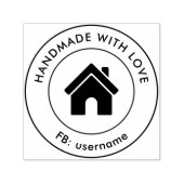 愛を込めて手作り オーダーロゴテキスト セルフインキングスタンプ (デザイン)