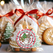 愛を込めて手作り、クリスマス クッキー ラウンドシール