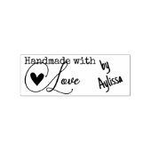 愛を込めて手作り シンプル おしゃれ 名前 テキスト ラバースタンプ (インプリント)