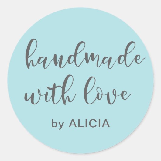 愛を込めて手作り | パステル カスタム ステッカー (正面)