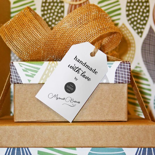 愛を込めて手作り ミニマリスト ありがとう ギフトタグ