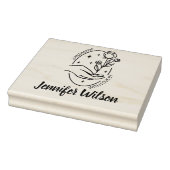 愛を込めて手作り, 現代の手描きワイルドフラワー ラバースタンプ (スタンプ)