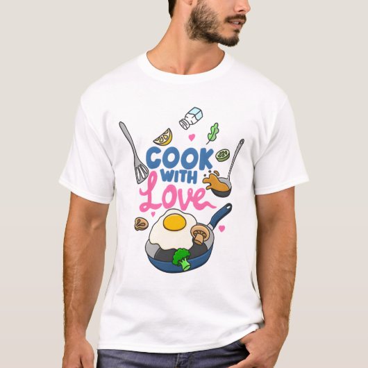 愛を込めて料理 Tシャツ (正面)