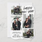 #愛を込めて楽しい新年をお祈りしますホリデーカード シーズンカード (裏面)