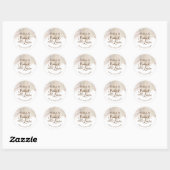 愛を込めて溶けたチョコレートの水彩画 ラウンドシール (シート)