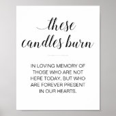 愛を込めて灯るキャンドル ウェディング ポスター (正面)