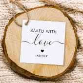 愛を込めて焼きましたタグ, 手作りのギフトタグ, クラフト フェイバータグ