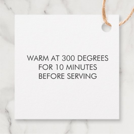 愛を込めて焼きましたタグ, 手作りのギフトタグ, クラフト フェイバータグ (裏面)