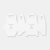 愛を込めて焼き上げたゴールドスパークルお菓子屋さん + お名前 フェイバーボックス (折り畳みなし)