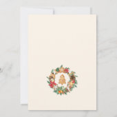 愛を込めて焼き上げたジンジャーブレッドクッキー交換 招待状 (裏面)