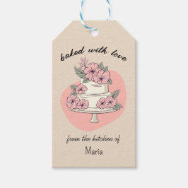 愛を込めて焼き上げたスイートケーキ " ギフトタグ