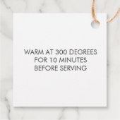 愛を込めて焼き上げたタグ, 手作りのギフトタグ, クラフト フェイバータグ (裏面)