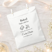 愛を込めて焼き上げたパン屋の名前を追加 テクスチャ L フェイバーバッグ (クリップ留めされた状態)