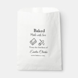 愛を込めて焼き上げたパン屋の名前を追加 テクスチャ L フェイバーバッグ