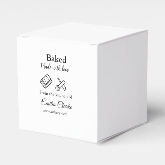 愛を込めて焼き上げたパン屋の名前を追加 テクスチャ L フェイバーボックス (正面サイド)