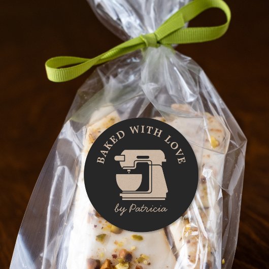 愛を込めて焼き上げたブラックとクラフトベージュのカスタム仕様 ラウンドシール