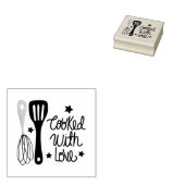 愛を込めて焼き上げた ラバースタンプ (押印)