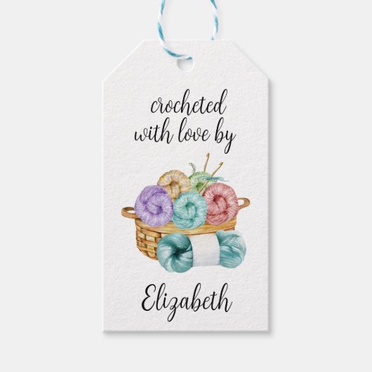 愛を込めて編みました ギフトタグ (正面)