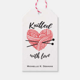 愛を込めて編みました / 手作りの優しさ クラフト ギフトタグ