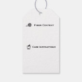 愛を込めて編みました / 手作りの優しさ クラフト ギフトタグ (裏面)