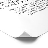 愛を込めて美しく、ブラックメモリアルテーブル ポスター (角)