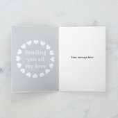 愛を込めて ネオン ピンク ロマンチック シーズンカード (内部)