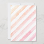 愛を込めて ハートのベイビーシャワー 招待状 (裏面)