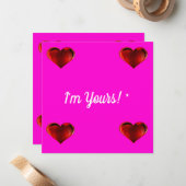 愛を込めて - バレンタインデー ノートカード (正面/裏面インサイチュ)