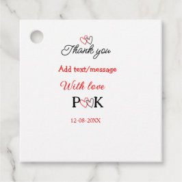 愛を込めて 新婦名 新郎名 さんへ ありがとう フェイバータグ