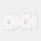 愛を込めて 新郎新婦の名前を入れて ありがとうの日 フェイバーボックス (折り畳みなし)